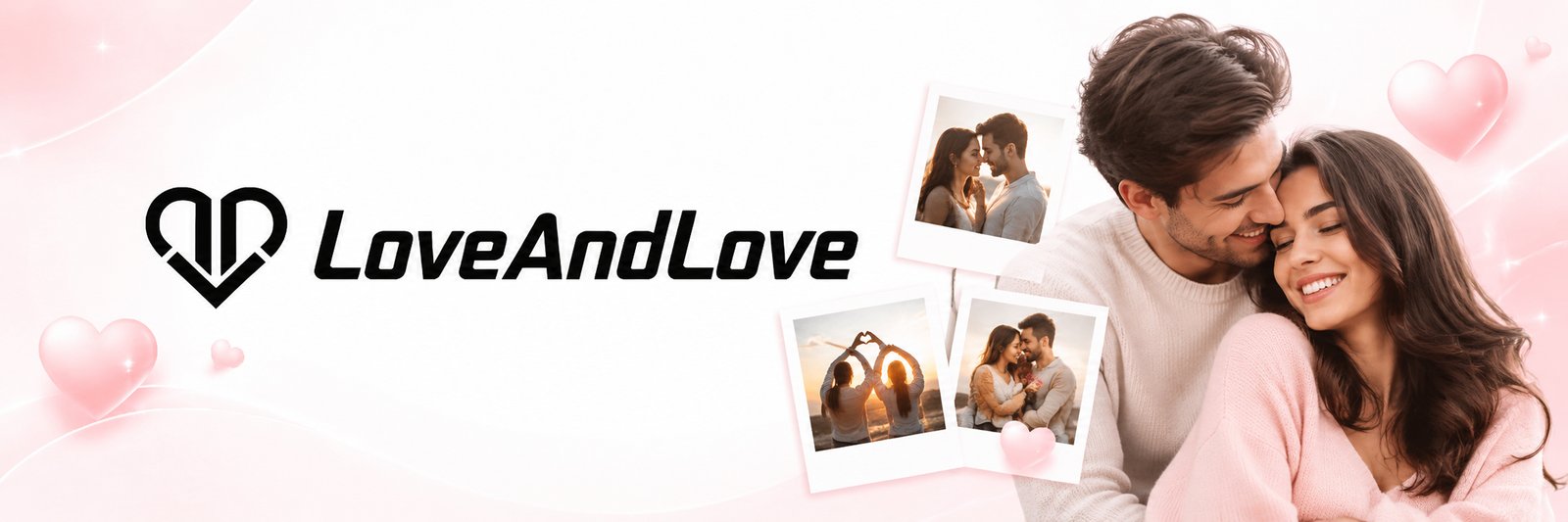 LoveAndLove — casal feliz com fotos polaroid